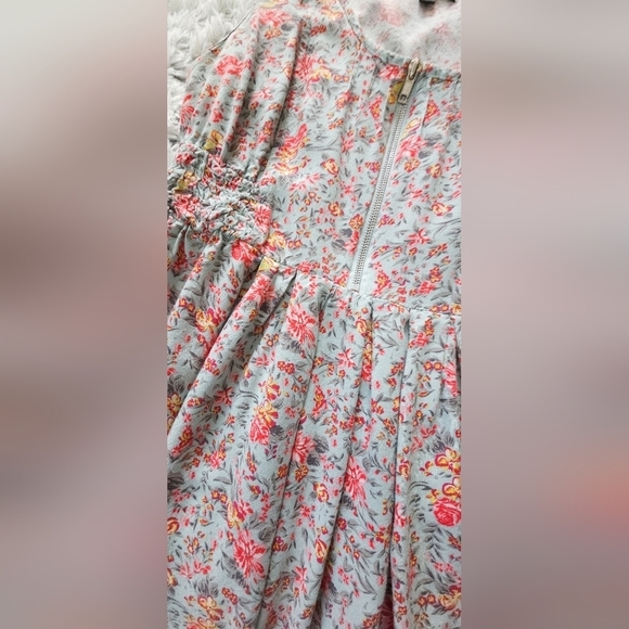 As U Wish Floral Casual Dress in Pink and Light Green - Picture 2 of 6
